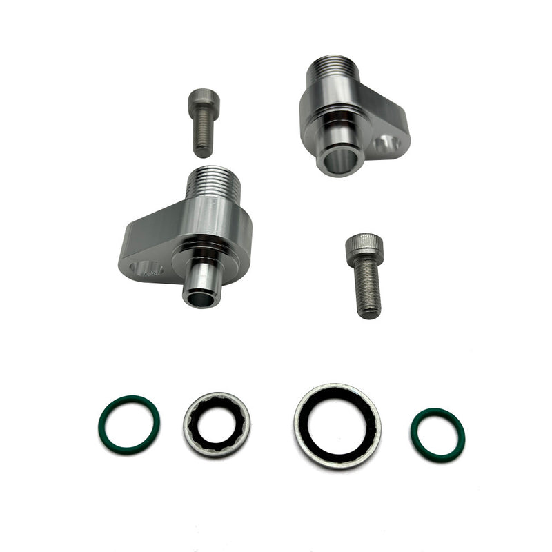 DURAFORCE LS Swap AC Compressor Adapter Fittings For Denso 10S17F & 10S20F