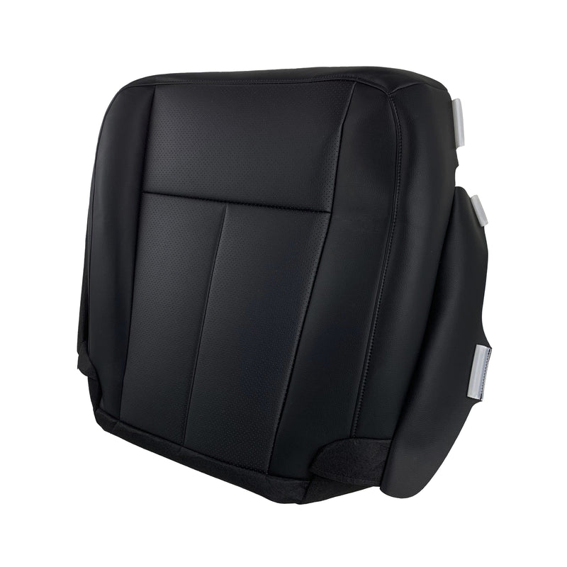 DURAFORCE Front Leather Perforated Seat Cover Black For 2007-2014 Ford Expedition Limited
