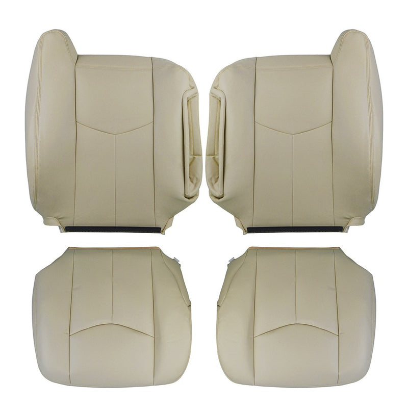 DURAFORCE For 2003 2004-2006 Chevy Tahoe Suburban Driver Passenger Leather Seat cover Tan
