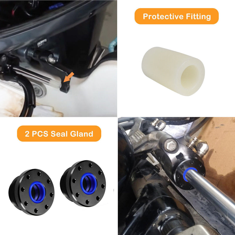 DURAFORCE HS5157 Front Mount Hydraulic Steering Cylinder Seal Kit For SeaStar HC5345