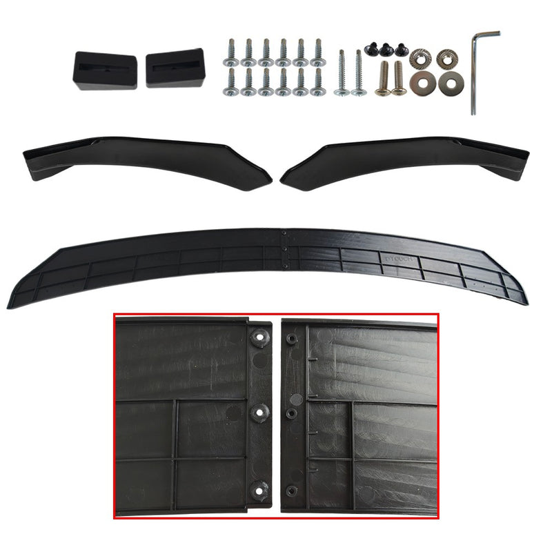 DURAFORCE Universal Front Bumper Lip Spoiler Splitter Glossy Black For JEEP Grand Cherokee