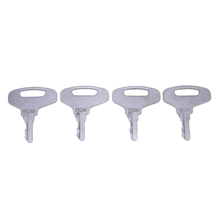 DURAFORCE (4) Ignition Keys 66711-55140 For Kubota B20 B5100 B6100 B7100 B7200 B8200 B9200
