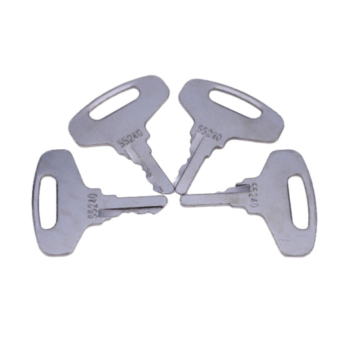 DURAFORCE (4) Ignition Keys 66711-55140 For Kubota B20 B5100 B6100 B7100 B7200 B8200 B9200