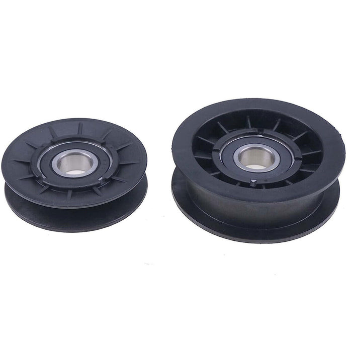 DURAFORCE Idler Pulley Drive Belt Kit For John Deere L100 L110 L120 L130 L107 L111 L125