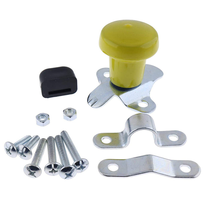 DURAFORCE Yellow Steering Wheel Knob Spinner Two Cylinder for John Deere Tractor