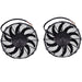 DURAFORCE 2PACK 10'' Low Profile 12V Electric Fan For SPAL 30100435 VA11-AP7/C-57A