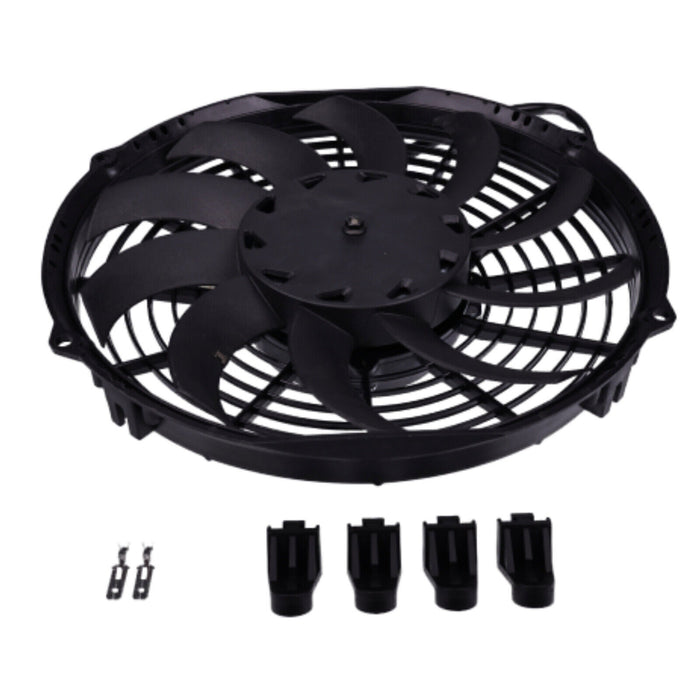 DURAFORCE 2PACK 10'' Low Profile 12V Electric Fan For SPAL 30100435 VA11-AP7/C-57A