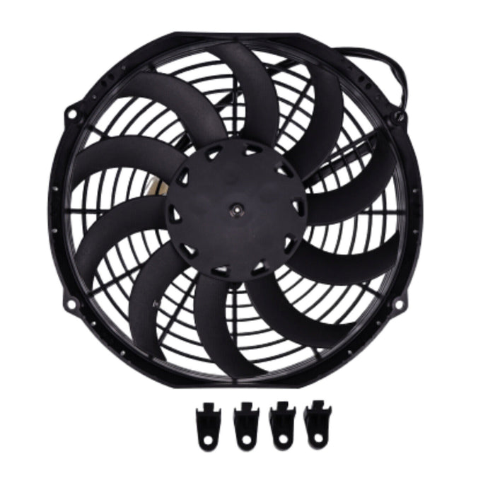 DURAFORCE 2PACK 10'' Low Profile 12V Electric Fan For SPAL 30100435 VA11-AP7/C-57A