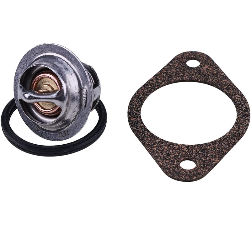 DURAFORCE 71°C /160°F Thermostat w/Gasket For Ford New Holland 1110 1210 1310 1510 1710