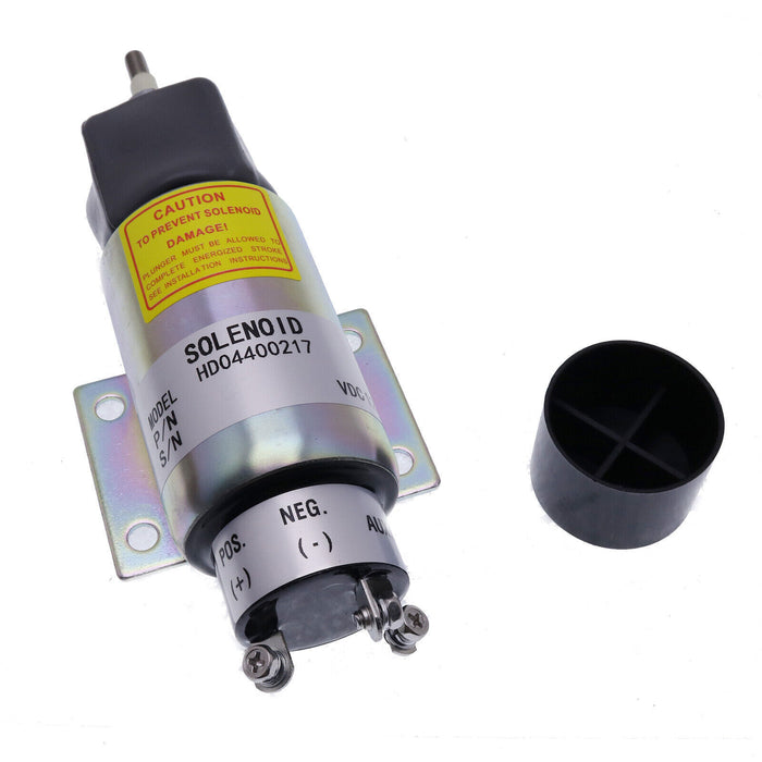 DURAFORCE 2001-12E2U1B1S1A New Fuel Shutoff Stop Solenoid For Woodward 12V 3 Terminals