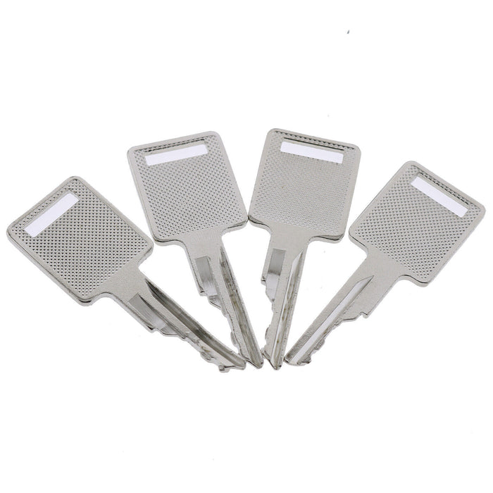 DURAFORCE 4PK Keys A77313 D250 For Case Heavy Equipment Backhoe & Skid Steer Loader
