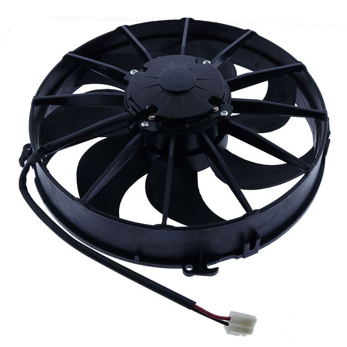DURAFORCE 12.00" Puller Fan 12V For SPAL 30103202 VA01-AP90/VLL-66A
