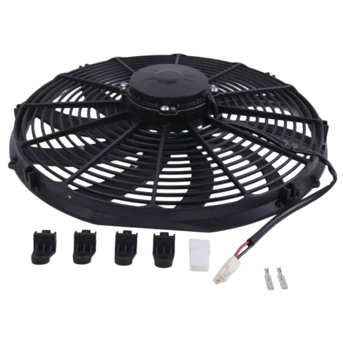 DURAFORCE 12V 16" Puller Cooling Fan For SPAL 30102049 VA18-AP71/LL-59A