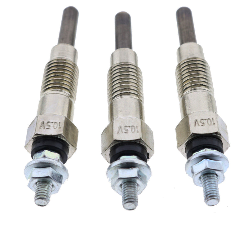 DURAFORCE 3PK Glow Plugs 15261-65510 For Kubota D750 D850 D950 B1500 B6100 B7100 B8200