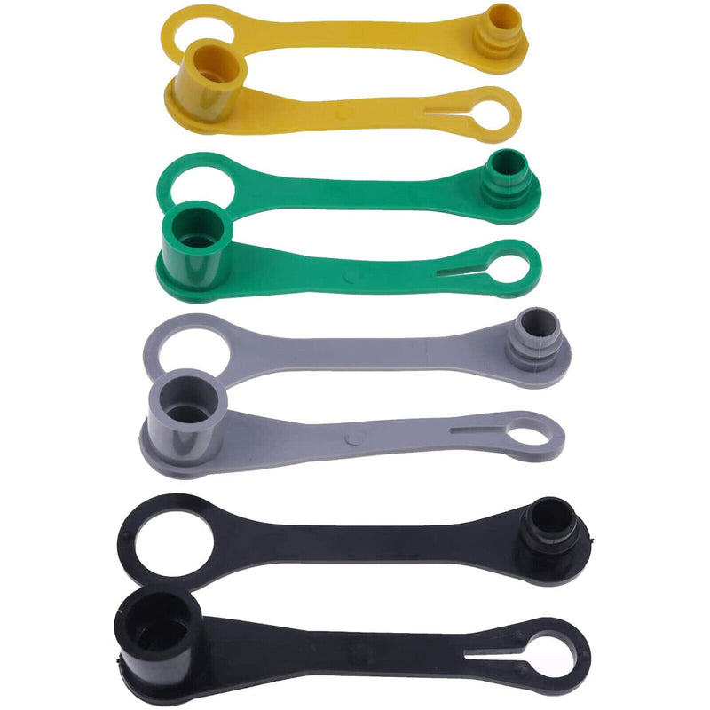 DURAFORCE Set of Eight Color Coded Hydraulic Caps Male & Female For John Deere Tractor
