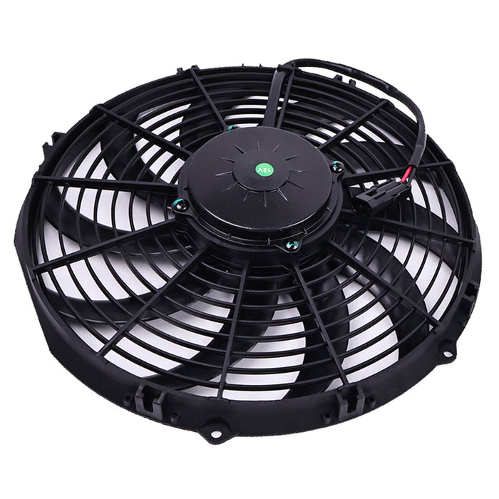DURAFORCE 12V Radiator Fan For SPAL 30100375 Pull VA10-AP9/C-25A 12in 305mm inner diameter