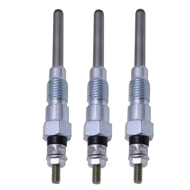 DURAFORCE 3X Glow Plugs 19077-65510 For Kubota V2203 V2003 D1803 D1703 D1503 D1403