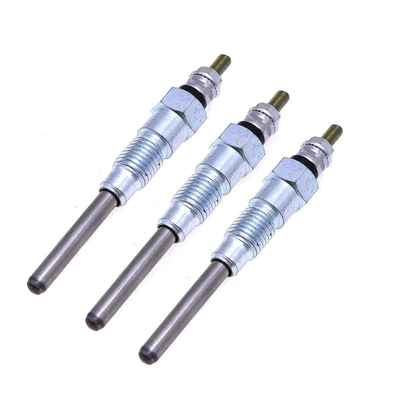 DURAFORCE 3X Glow Plugs 19077-65510 For Kubota V2203 V2003 D1803 D1703 D1503 D1403