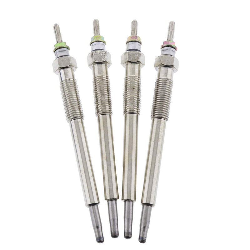DURAFORCE 4PK Glow Plugs 1G911-65510 For Kubota V2203 V2403 KX033-4 KX040-4 L2501 L3560
