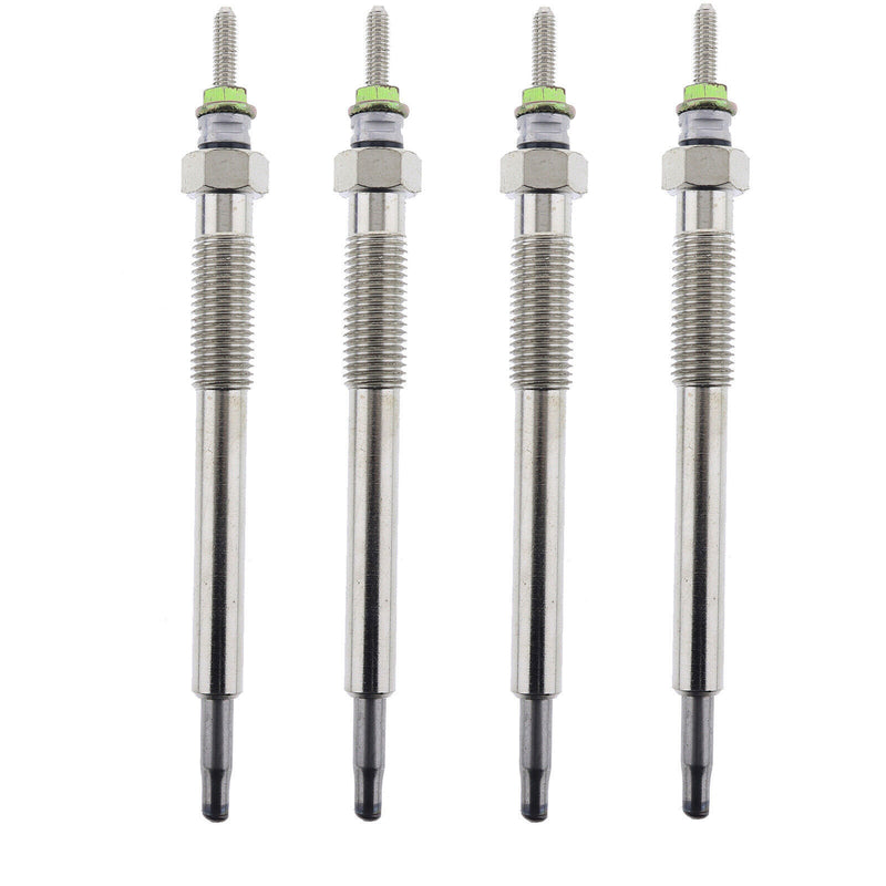 DURAFORCE 4PK Glow Plugs 1G911-65510 For Kubota V2203 V2403 KX033-4 KX040-4 L2501 L3560