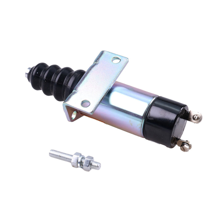 DURAFORCE 12V Fuel Shutdown Solenoid 1502-12C2U1B2 2 Terminals for Woodward 1500-2010 1502