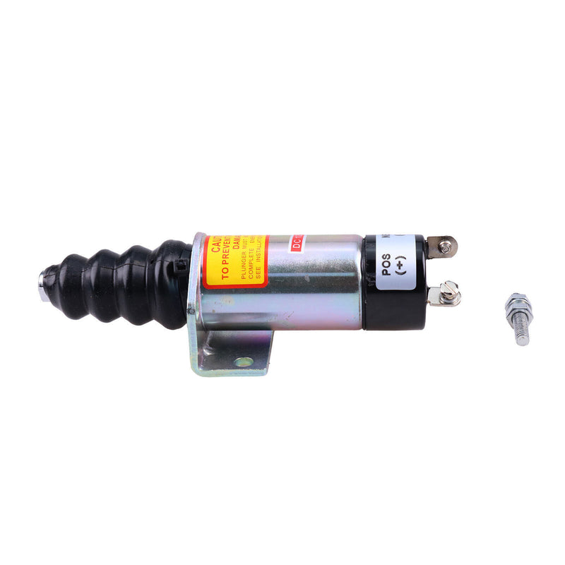 DURAFORCE 12V Fuel Shutdown Solenoid 1502-12C2U1B2 2 Terminals for Woodward 1500-2010 1502