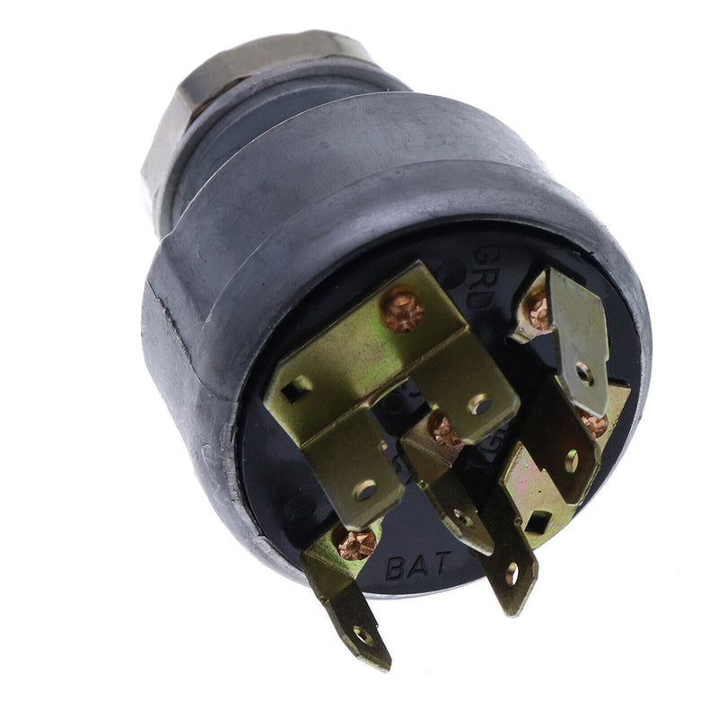 DURAFORCE AT195301 Ignition Switch w/ 2 Keys for John Deere Loader 210C 310C 310E 310G