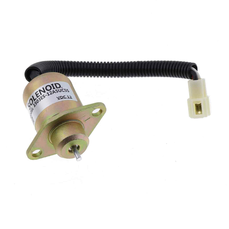 DURAFORCE 12V Fuel Shut Off Solenoid 17594-60014 for Kubota B21 F2260 F2560 F2560E F3060