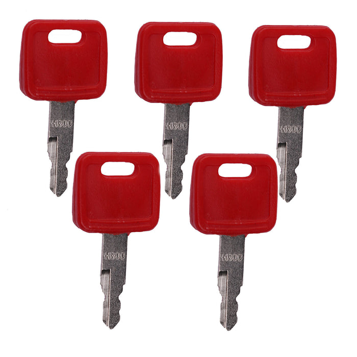 DURAFORCE 5X Ignition Keys AT194969 For John Deere 17D 17G 26G 27C 27D 30G 35C 35D 50D 50G