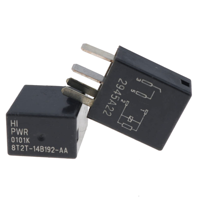 DURAFORCE 4X 4-PIN Relay Black Multi-Purpose Relay 8T2T-14B192-AA for Fusion F150 F-250