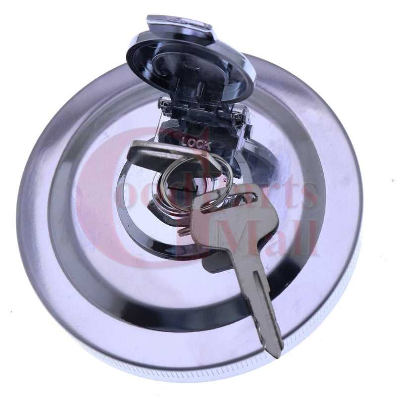 DURAFORCE Lockable Fuel Tank Cap 20Y-14-11160 423-04-11362 for Komatsu W/ 2 Keys