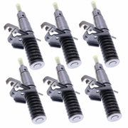 DURAFORCE Set of 6 Fuel Injector 127-8216 1278216 for CAT E322B HEUI 3114 3116 Engine