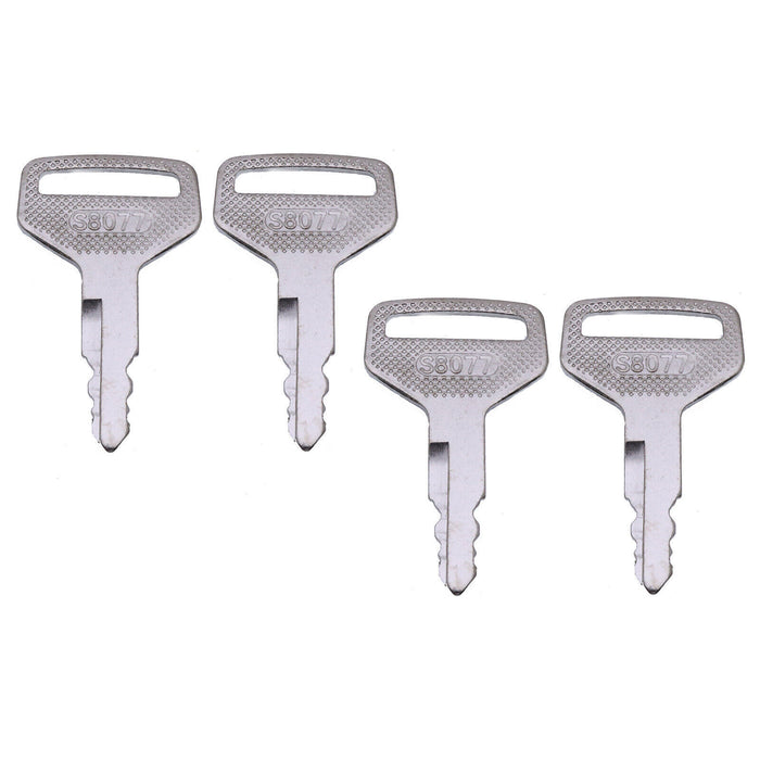 DURAFORCE (10) Ignition Key For Kubota L & M Series RTV1100 Tractors S8077 36919-75190