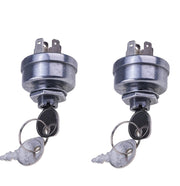 DURAFORCE 2PCS Starter Key Ignition Switch for Exmark Toro 103-0206 104-2541 109-4736