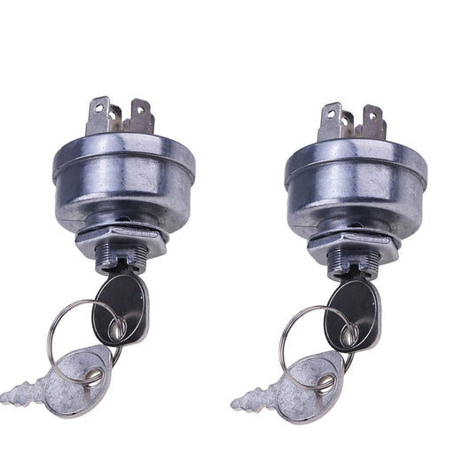 DURAFORCE 2PCS Starter Key Ignition Switch for Exmark Toro 103-0206 104-2541 109-4736