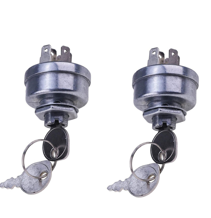 DURAFORCE 2PCS Starter Key Ignition Switch for Exmark Toro 103-0206 104-2541 109-4736
