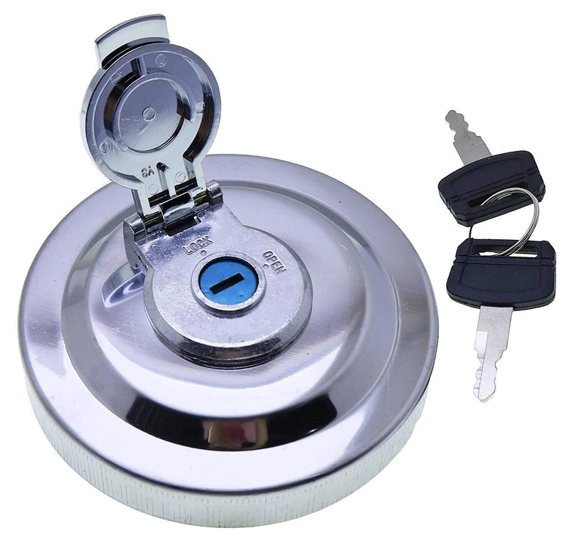 DURAFORCE Lockable Fuel Tank Cap W/2 keys H800 for John Deere 75G 85G 135G 130G Excavator
