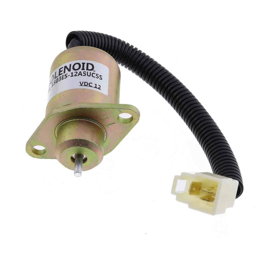 DURAFORCE Fuel Shut Off Solenoid 17594-60014 for Kubota Yanmar Woodward 1503ES12A5UC5S