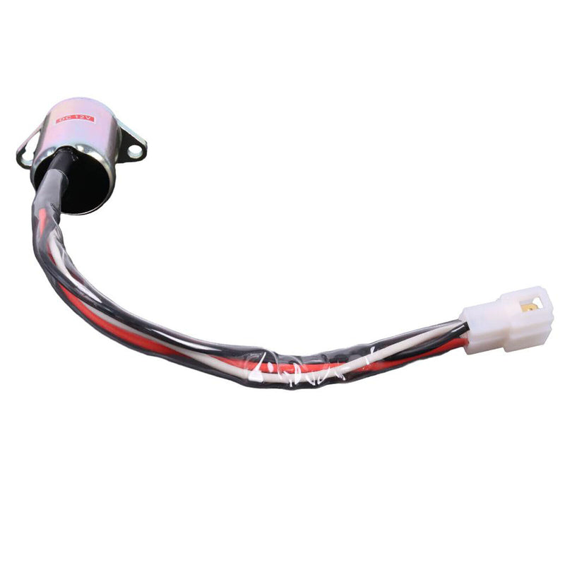DURAFORCE 12V Fuel Shutoff Solenoid 119653-77950 for Komatsu PC40-8 PC40-10 PC45 PC50