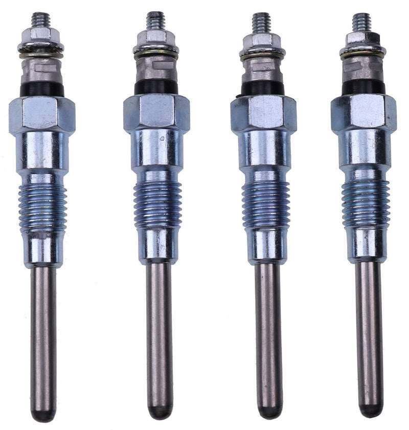 DURAFORCE Glow Plug Heater for Kubota 16415-65512, V3300, V3600, V3800, 80MM Set of (4).