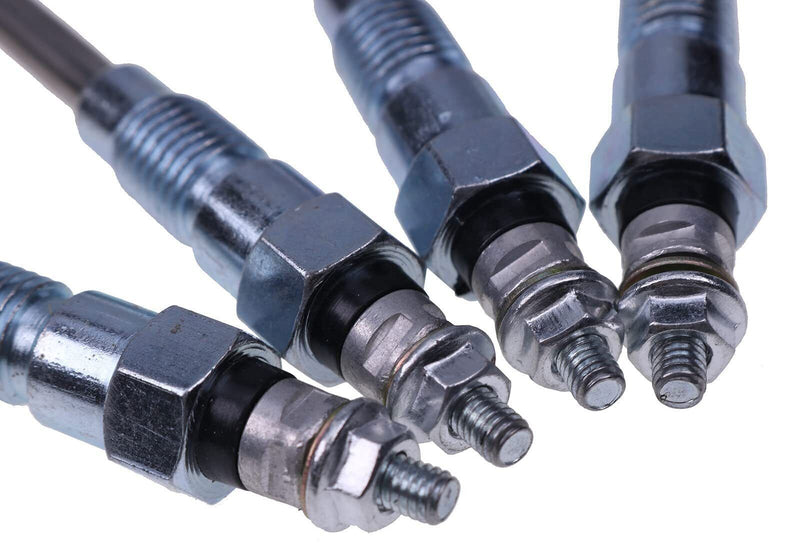 DURAFORCE Glow Plug Heater for Kubota 16415-65512, V3300, V3600, V3800, 80MM Set of (4).