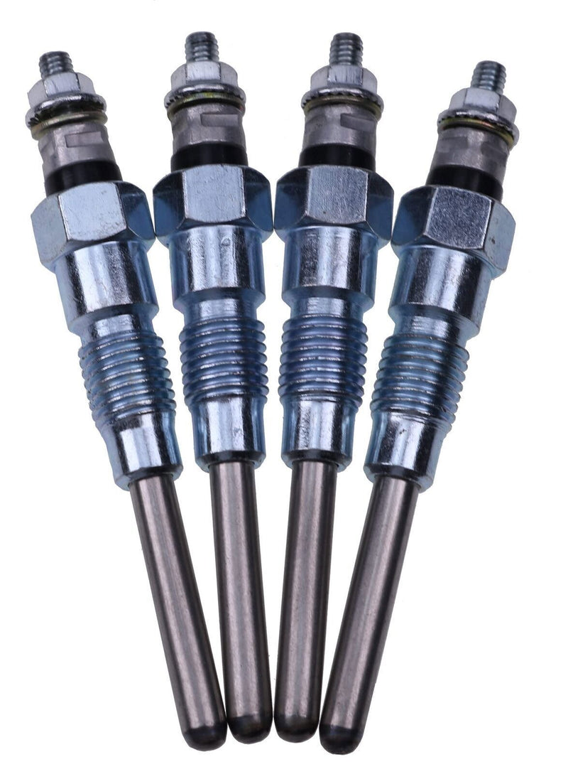 DURAFORCE Glow Plug Heater for Kubota 16415-65512, V3300, V3600, V3800, 80MM Set of (4).