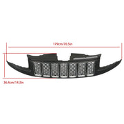 DURAFORCE For 14-2016 Jeep Grand Cherokee Srt8 Type Bumper Honeycomb Mesh Grille