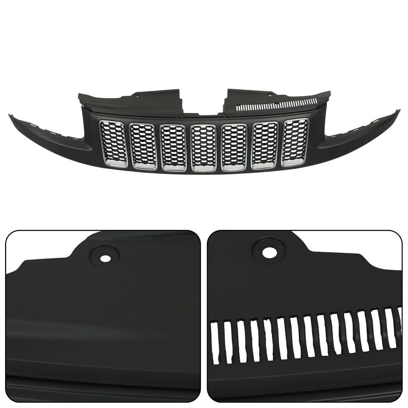 DURAFORCE For 14-2016 Jeep Grand Cherokee Srt8 Type Bumper Honeycomb Mesh Grille