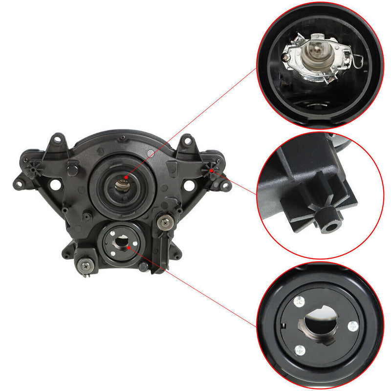 DURAFORCE Headlamp Headlight Assembly Fit For Suzuki 2006 2007 GSX-R GSXR600 GSXR750 K6 US