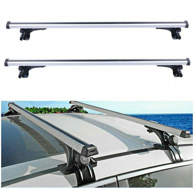 DURAFORCE 48" Car Universal Top Roof Rack Cross Bar Luggage Cargo Rails Aluminum