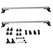 DURAFORCE 48" Car Universal Top Roof Rack Cross Bar Luggage Cargo Rails Aluminum