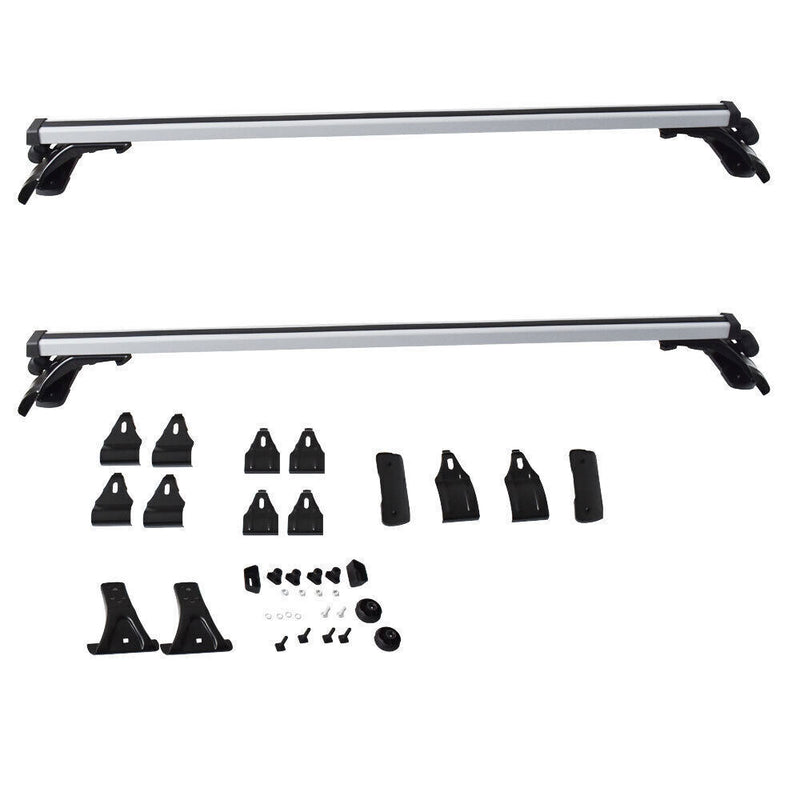 DURAFORCE 48" Car Universal Top Roof Rack Cross Bar Luggage Cargo Rails Aluminum