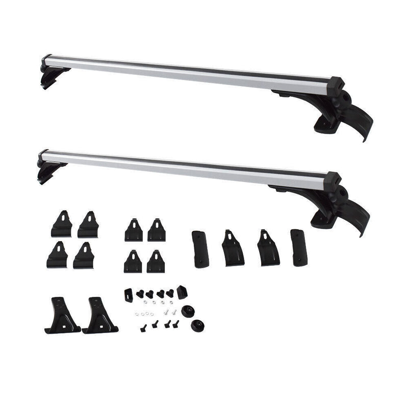DURAFORCE 48" Car Universal Top Roof Rack Cross Bar Luggage Cargo Rails Aluminum