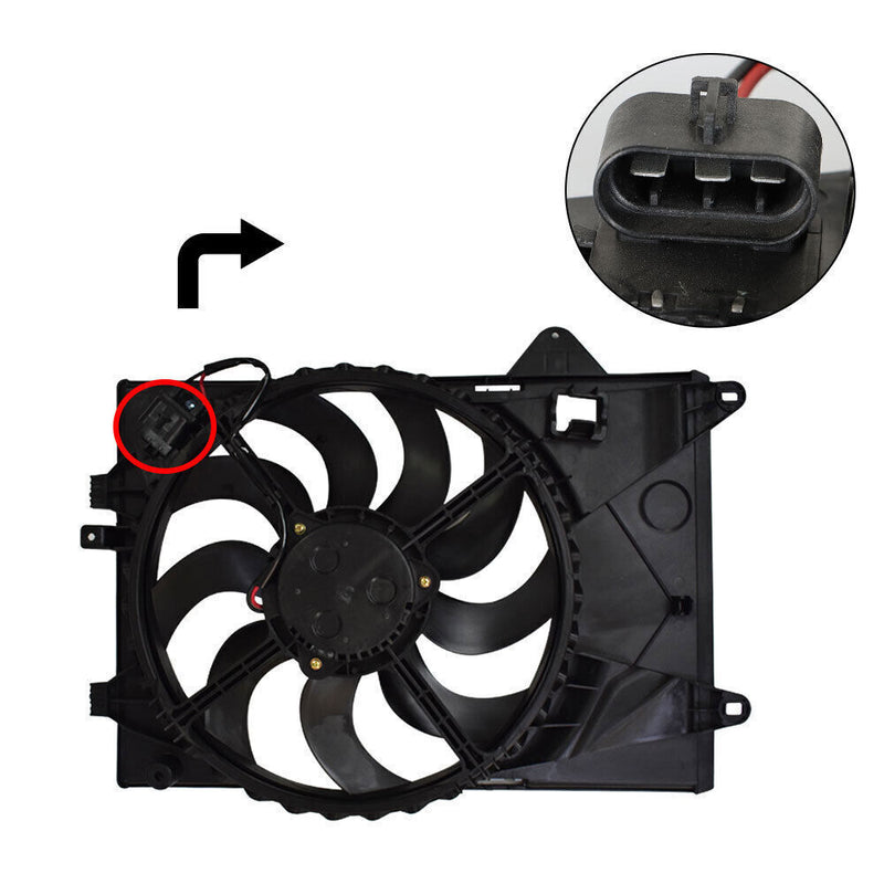 DURAFORCE Radiator Cooling Fan GM3115244 For 2012 -2015 Chevrolet Sonic 1.8L